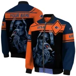 custom utsa roadrunners reaper hands orange black bomber jacket best selling