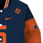 custom utsa roadrunners team patch orange varsity jacket best selling