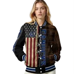 custom vancouver canucks flag wood brown varsity jacket best selling