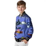 custom vancouver canucks mario blocks blue black varsity jacket best selling