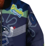 custom vancouver canucks spongebob playtime blue bomber jacket best selling
