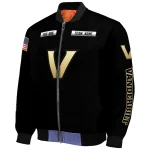 custom vanderbilt commodores american flag skull black bomber jacket best selling