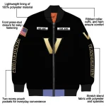 custom vanderbilt commodores american flag skull black bomber jacket best selling