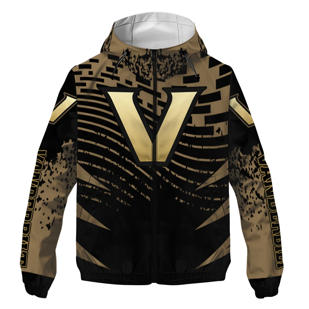 custom vanderbilt commodores brick motion black windbreaker jacket best selling custom vanderbilt commodores brick motion black windbreaker jacket best selling