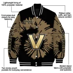 custom vanderbilt commodores burst splatter black varsity jacket best selling
