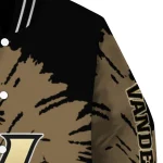 custom vanderbilt commodores burst splatter black varsity jacket best selling