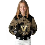 custom vanderbilt commodores burst splatter black varsity jacket best selling