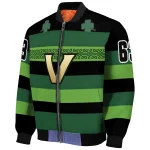 custom vanderbilt commodores clover green lines green black bomber jacket best selling