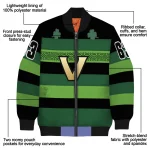 custom vanderbilt commodores clover green lines green black bomber jacket best selling