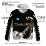 custom vanderbilt commodores football flame black white windbreaker jacket best selling