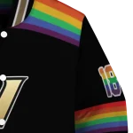 custom vanderbilt commodores rainbow jersey number black varsity jacket best selling