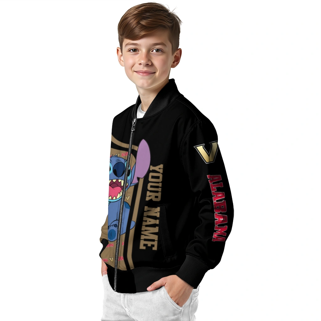 custom vanderbilt commodores stitch laughing black bomber jacket trendy custom vanderbilt commodores stitch laughing black bomber jacket trendy