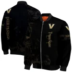 custom vanderbilt commodores tribal deer art black bomber jacket best selling
