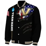 custom vanderbilt commodores usa flag claws black varsity jacket best selling