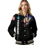 custom vanderbilt commodores usa flag claws black varsity jacket best selling