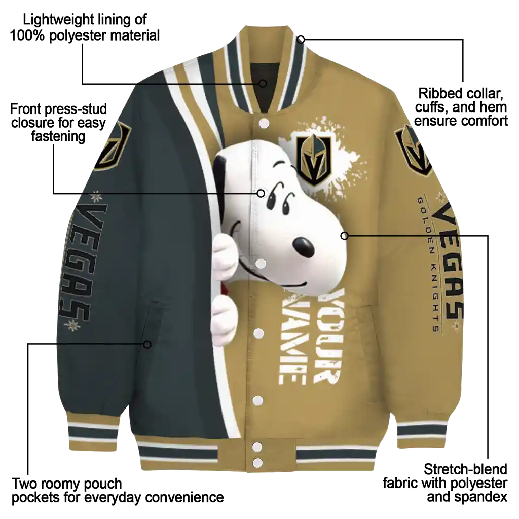 custom vegas golden knights snoopy head tan varsity jacket new arrival custom vegas golden knights snoopy head tan varsity jacket new arrival