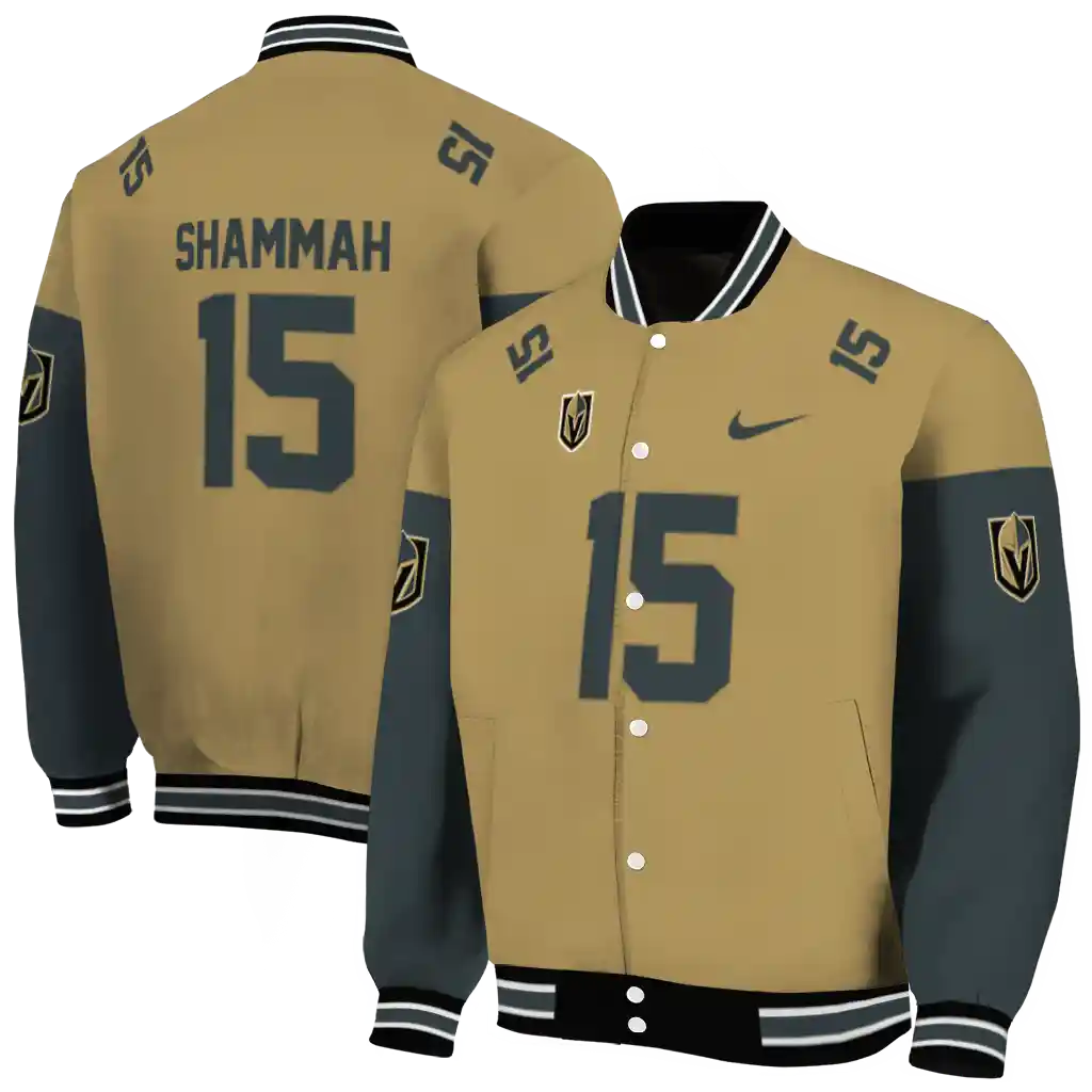 custom vegas golden knights team patch tan varsity jacket fashion forward custom vegas golden knights team patch tan varsity jacket fashion forward
