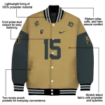 custom vegas golden knights team patch tan varsity jacket best selling