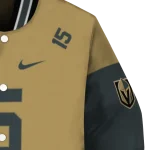 custom vegas golden knights team patch tan varsity jacket best selling