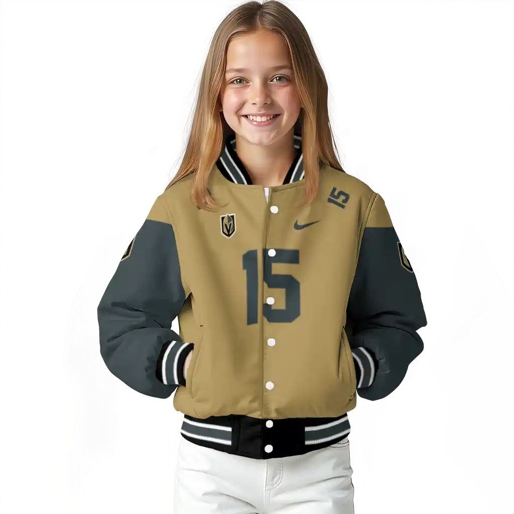 custom vegas golden knights team patch tan varsity jacket top rated custom vegas golden knights team patch tan varsity jacket top rated