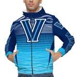 custom villanova wildcats pattern layers navy windbreaker jacket best selling