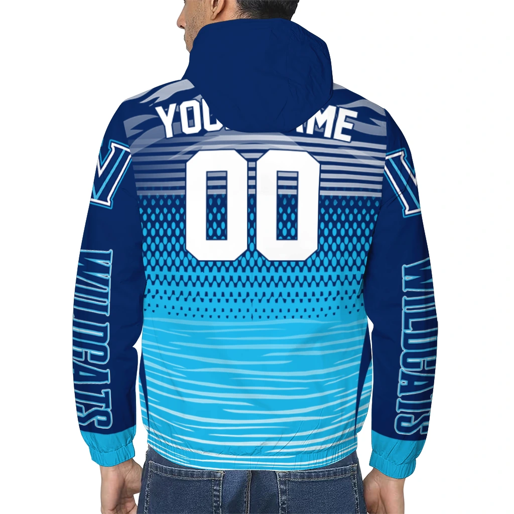 custom villanova wildcats pattern layers navy windbreaker jacket trendy custom villanova wildcats pattern layers navy windbreaker jacket trendy