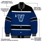 custom villanova wildcats stripe statement navy black varsity jacket best selling