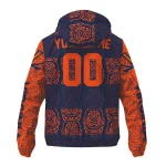 custom virginia cavaliers cat eyes blue windbreaker jacket best selling