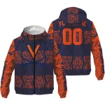 custom virginia cavaliers cat eyes blue windbreaker jacket best selling