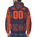 custom virginia cavaliers cat eyes blue windbreaker jacket best selling