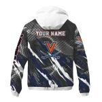 custom virginia cavaliers claw mesh blue gray windbreaker jacket best selling
