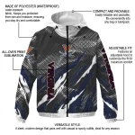 custom virginia cavaliers claw mesh blue gray windbreaker jacket best selling