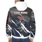 custom virginia cavaliers claw mesh blue gray windbreaker jacket best selling