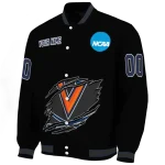 custom virginia cavaliers claw shred black varsity jacket best selling