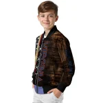 custom virginia cavaliers flag wood brown bomber jacket best selling