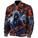 custom virginia cavaliers skull horde blue varsity jacket best selling