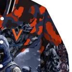 custom virginia cavaliers skull horde blue varsity jacket best selling