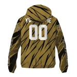custom wake forest demon deacons abstract streaks gold windbreaker jacket best selling
