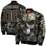 custom wake forest demon deacons camouflage skull camouflage bomber jacket best selling
