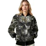 custom wake forest demon deacons camouflage skull camouflage bomber jacket best selling