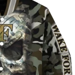 custom wake forest demon deacons camouflage skull camouflage varsity jacket best selling