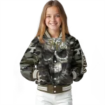 custom wake forest demon deacons camouflage skull camouflage varsity jacket best selling