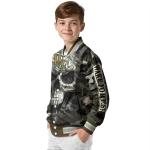 custom wake forest demon deacons camouflage skull camouflage varsity jacket best selling