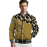 custom wake forest demon deacons camouflage splash gold varsity jacket best selling