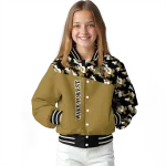 custom wake forest demon deacons camouflage splash gold varsity jacket best selling