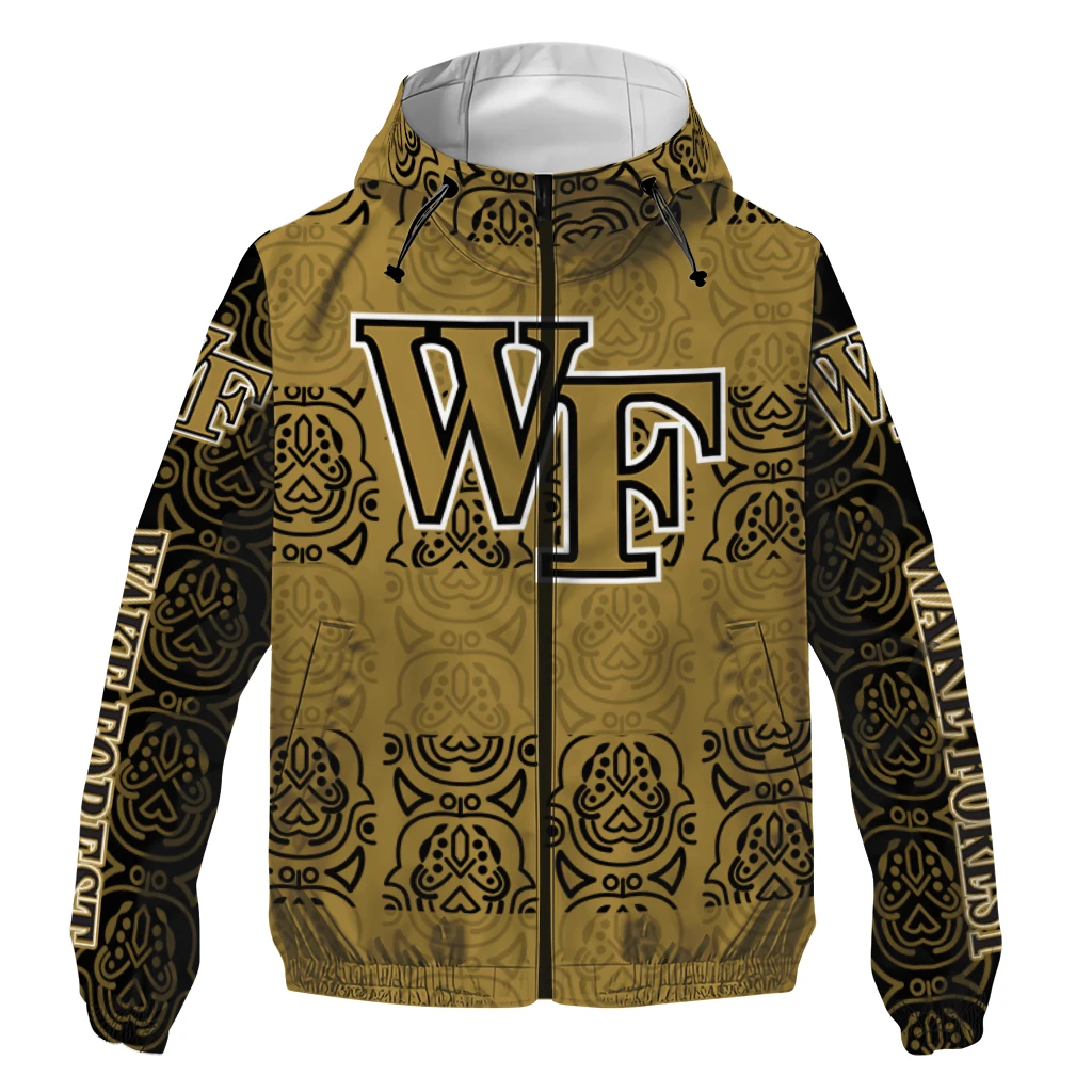 custom wake forest demon deacons cat eyes gold windbreaker jacket best selling custom wake forest demon deacons cat eyes gold windbreaker jacket best selling