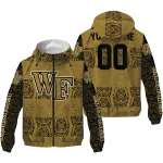 custom wake forest demon deacons cat eyes gold windbreaker jacket best selling