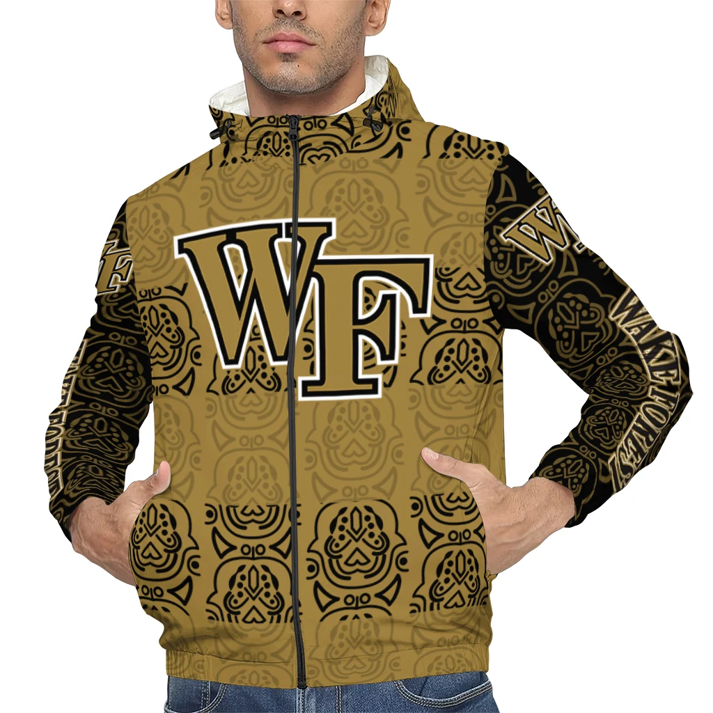 custom wake forest demon deacons cat eyes gold windbreaker jacket top rated custom wake forest demon deacons cat eyes gold windbreaker jacket top rated