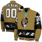 custom wake forest demon deacons circle skull gold black varsity jacket best selling