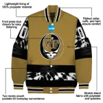 custom wake forest demon deacons circle skull gold black varsity jacket best selling